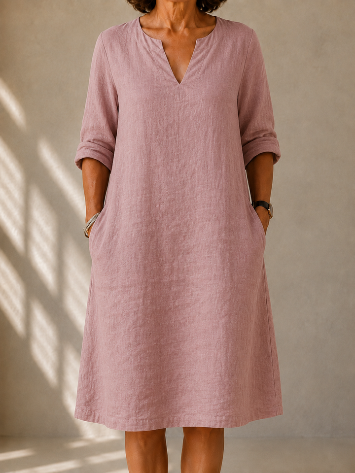 Martine | Fließendes Kleid mit A-Linie