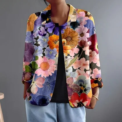 Denise | Chemisier Jardin Multicolore