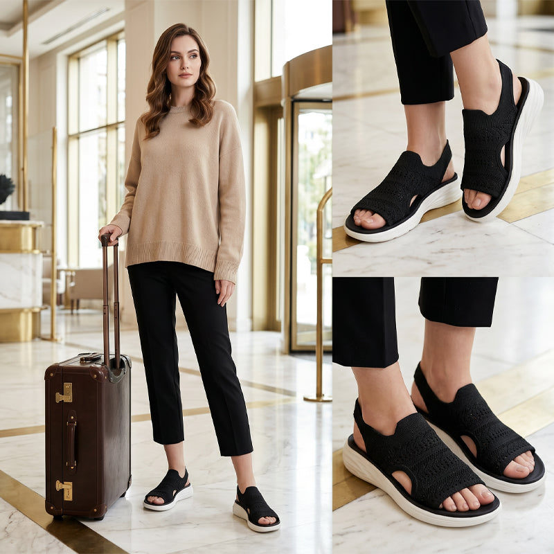Anne™ | Sandalen mit Plateau, aus atmungsaktivem Material für Damen