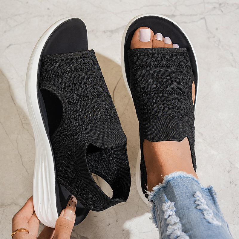Anne™ | Sandalen mit Plateau, aus atmungsaktivem Material für Damen