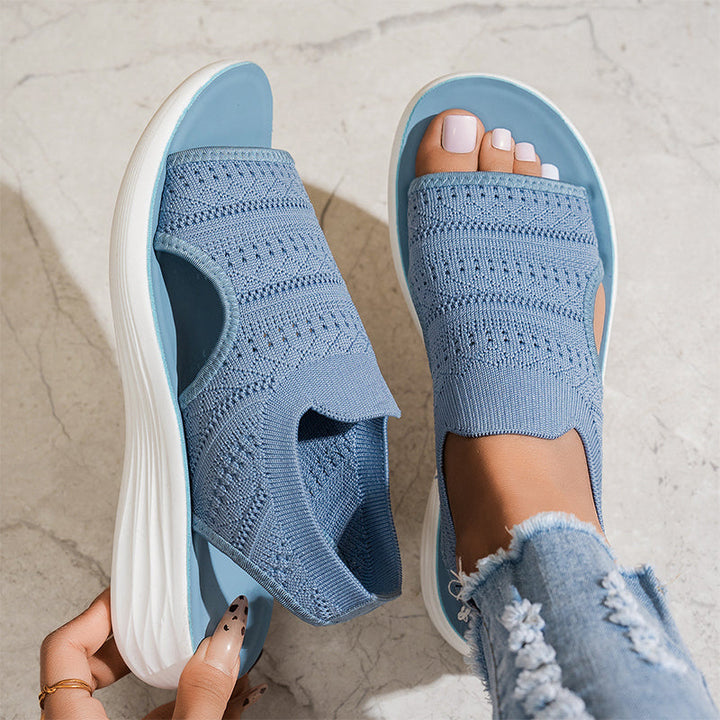 Anne™ | Sandalen mit Plateau, aus atmungsaktivem Material für Damen