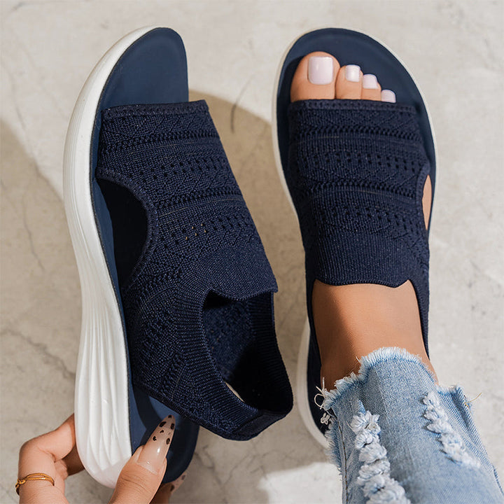 Anne™ | Sandalen mit Plateau, aus atmungsaktivem Material für Damen
