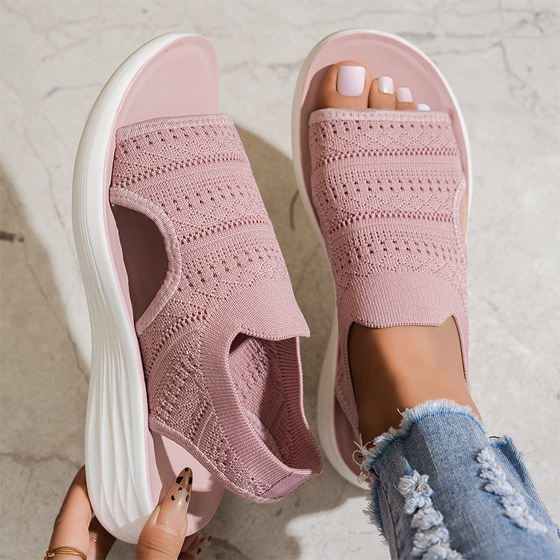 Anne™ | Sandalen mit Plateau, aus atmungsaktivem Material für Damen