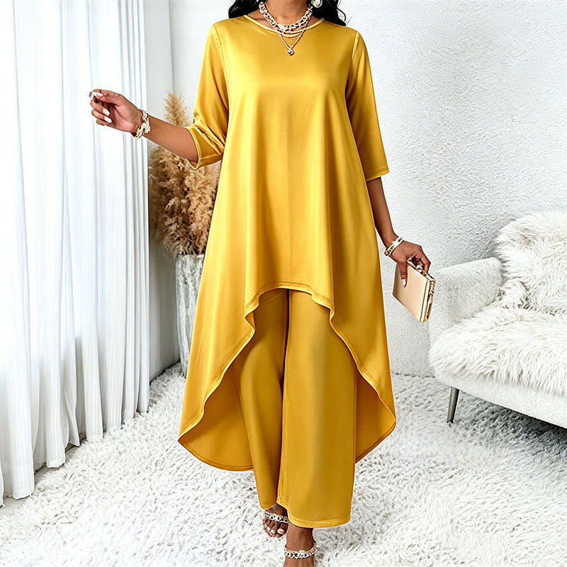 Asymmetrisches Oversize Hosen-Set – Locker & vielseitig
