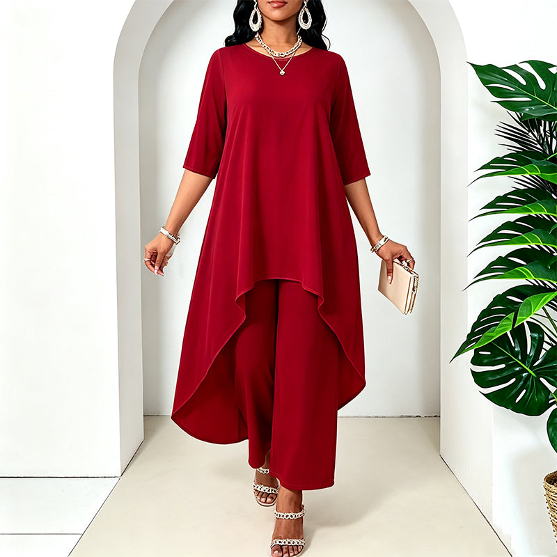 Asymmetrisches Oversize Hosen-Set – Locker & vielseitig