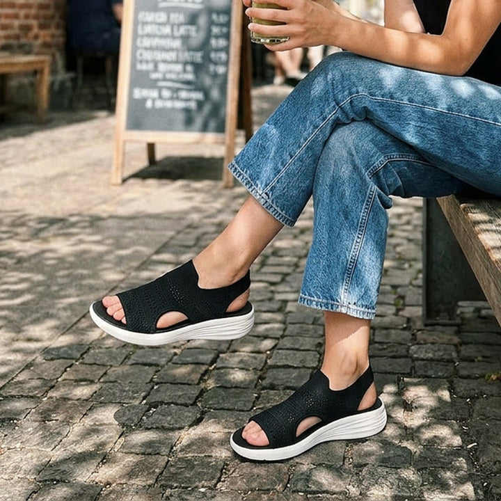 Anne™ | Sandalen mit Plateau, aus atmungsaktivem Material für Damen