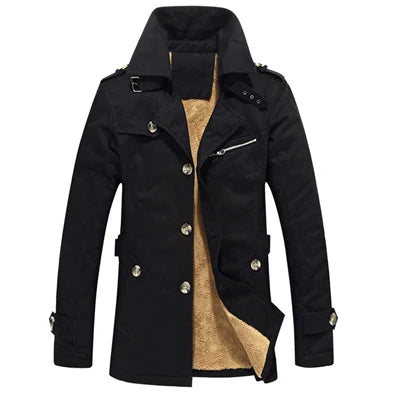 Eleganter Gepolsterter Trenchcoat
