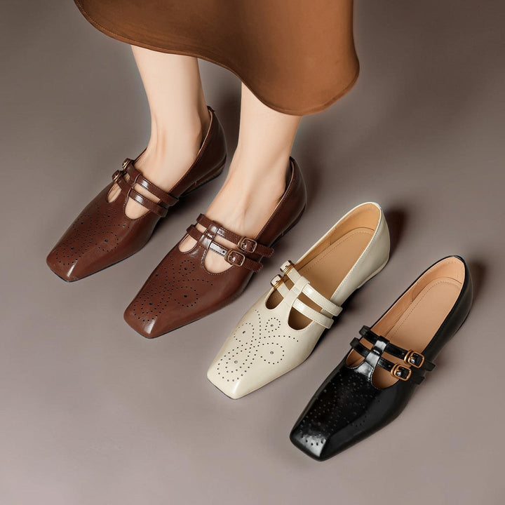 Babys Cuir Double Bride Pauline