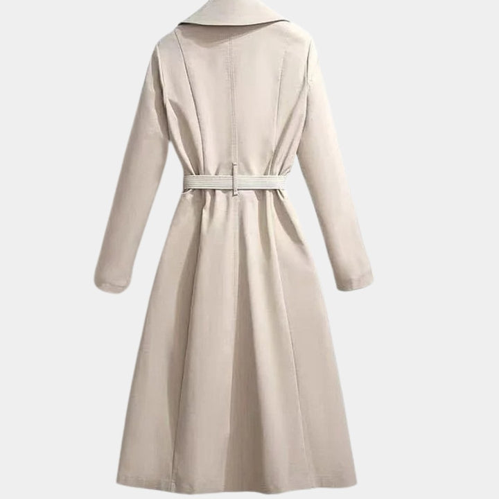 Clarice | Taillierter Klassischer Midi-Trenchcoat
