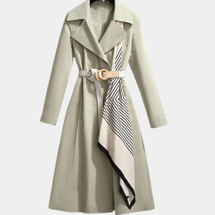 Clarice | Taillierter Klassischer Midi-Trenchcoat