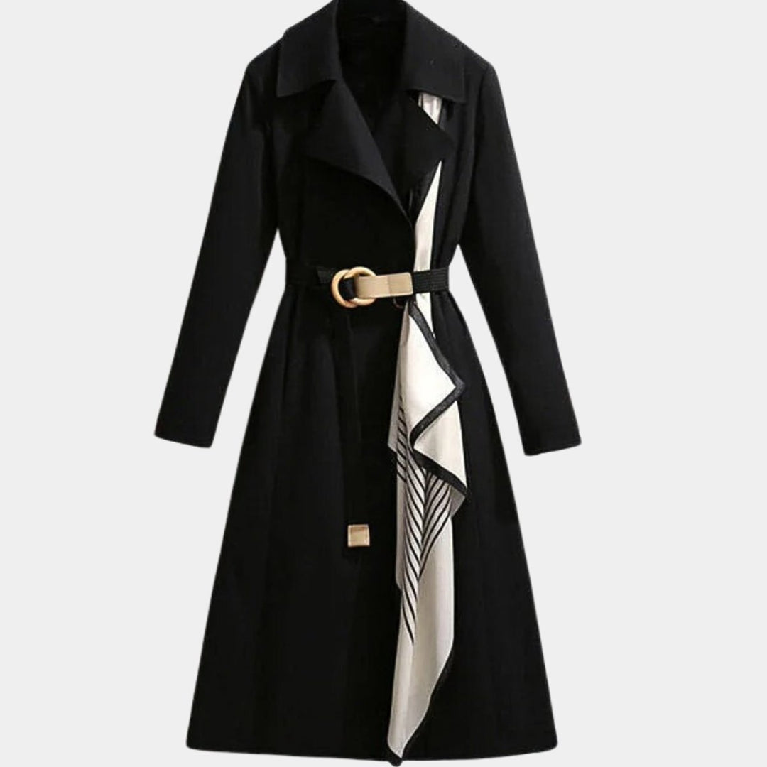 Clarice | Taillierter Klassischer Midi-Trenchcoat