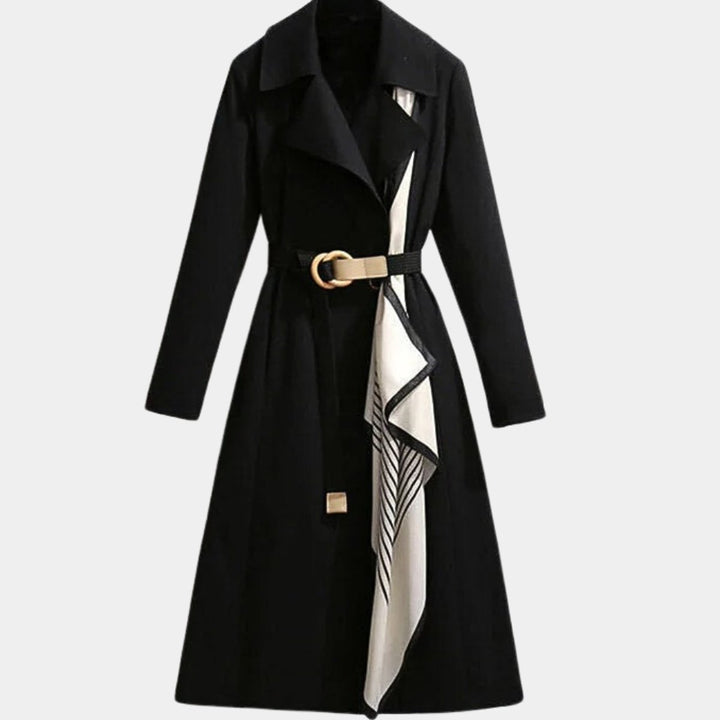 Clarice | Taillierter Klassischer Midi-Trenchcoat