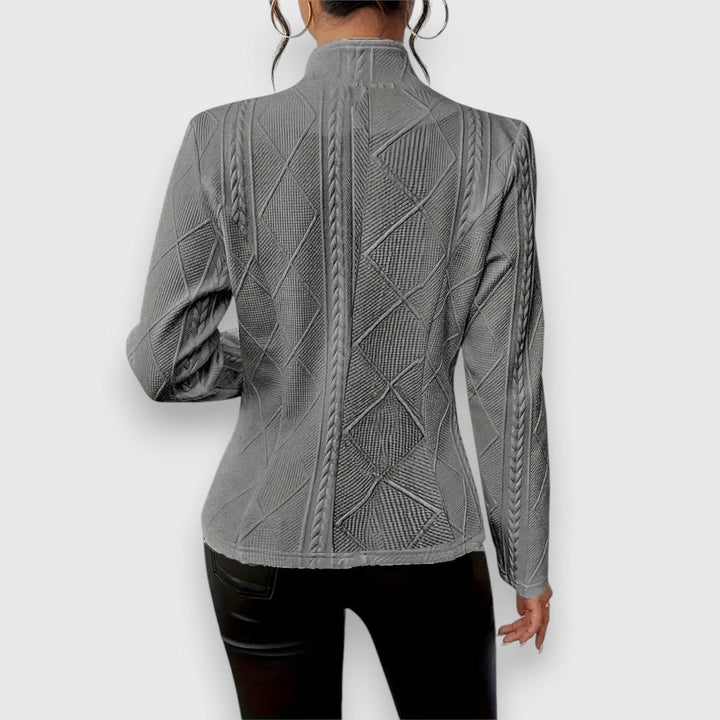 Loretta | Texturiertes Knopf-Front Cardigan