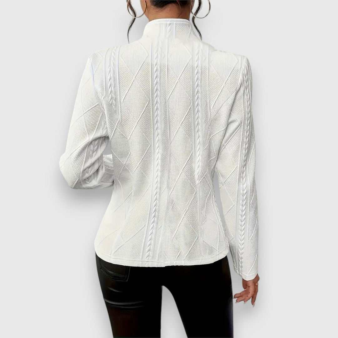 Loretta | Texturiertes Knopf-Front Cardigan