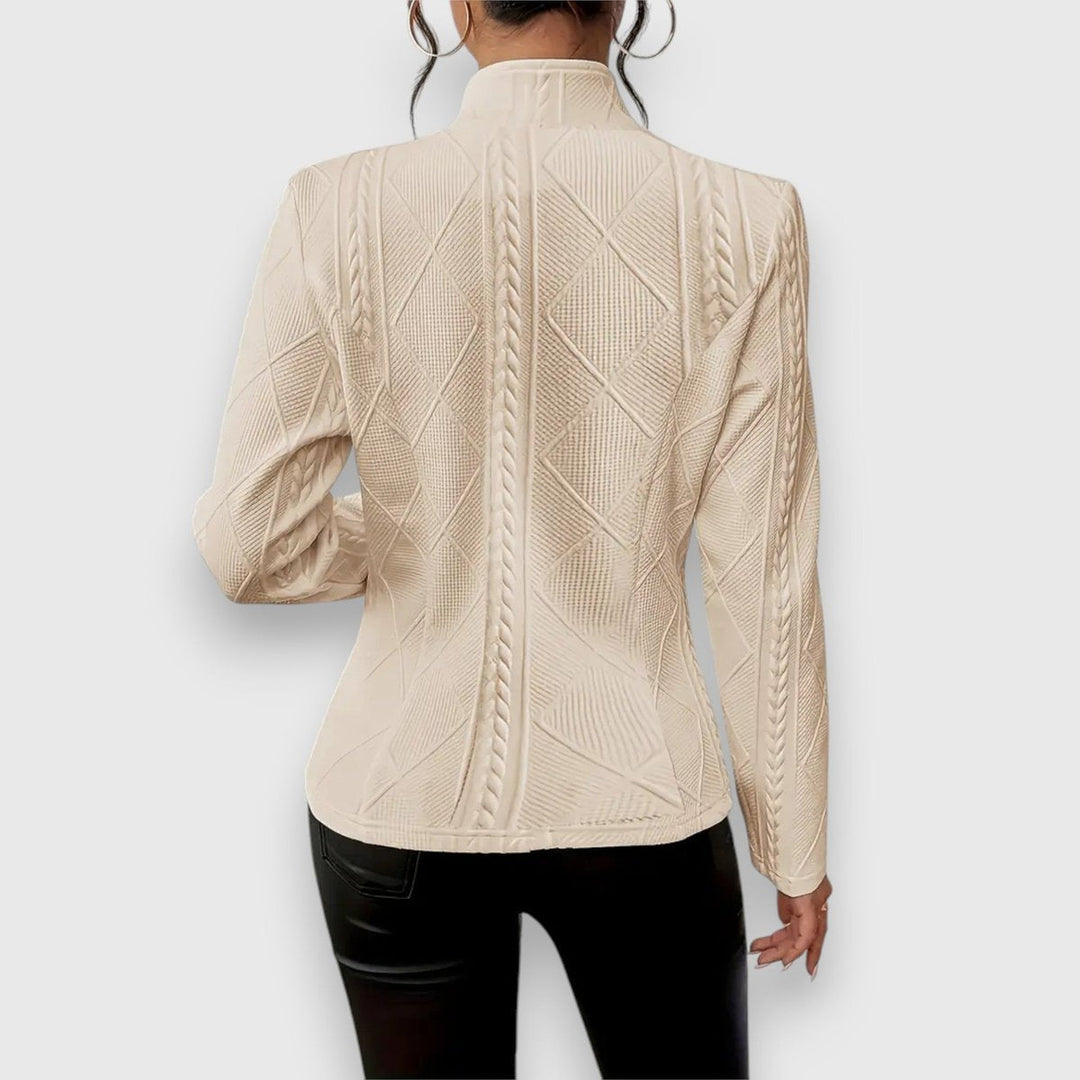Loretta | Texturiertes Knopf-Front Cardigan