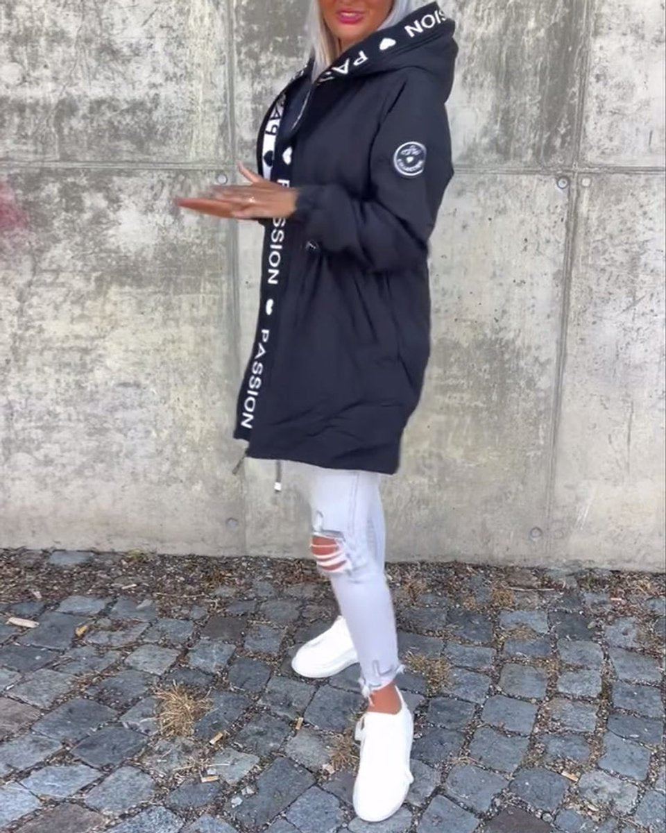 Camila | Kapuzen-Midi-Parka mit Kordelzug