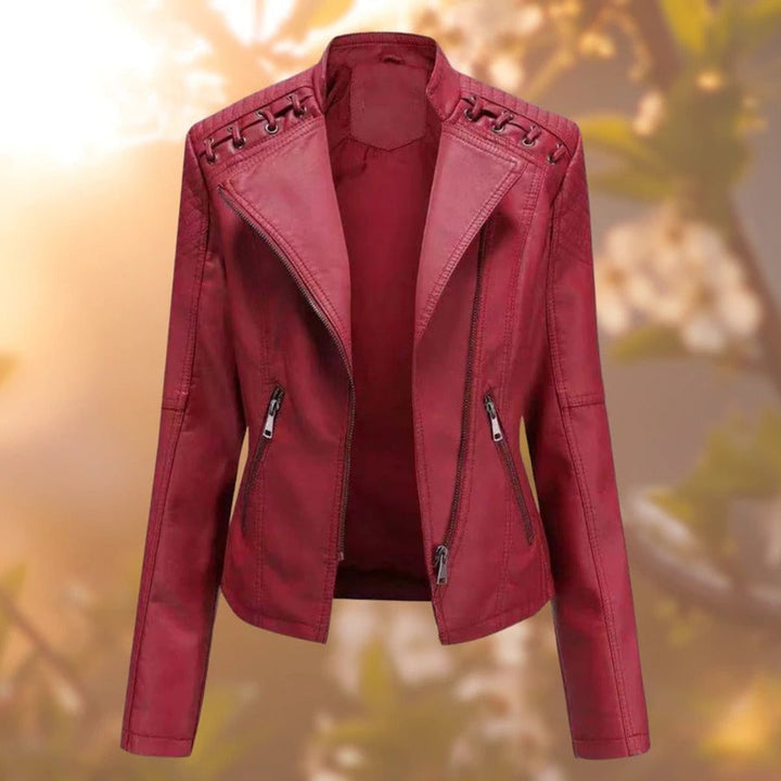 Valentina | Moto-Style Zip-Up Jacke