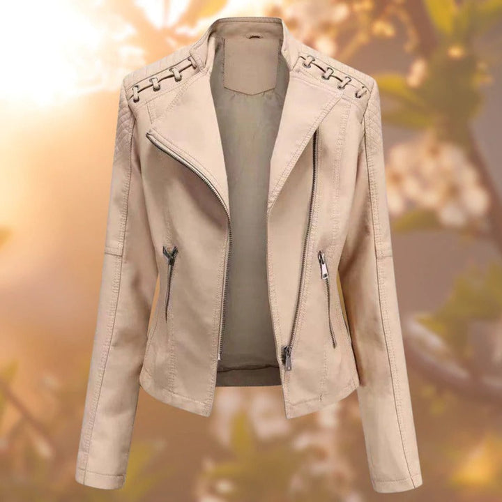 Valentina | Moto-Style Zip-Up Jacke