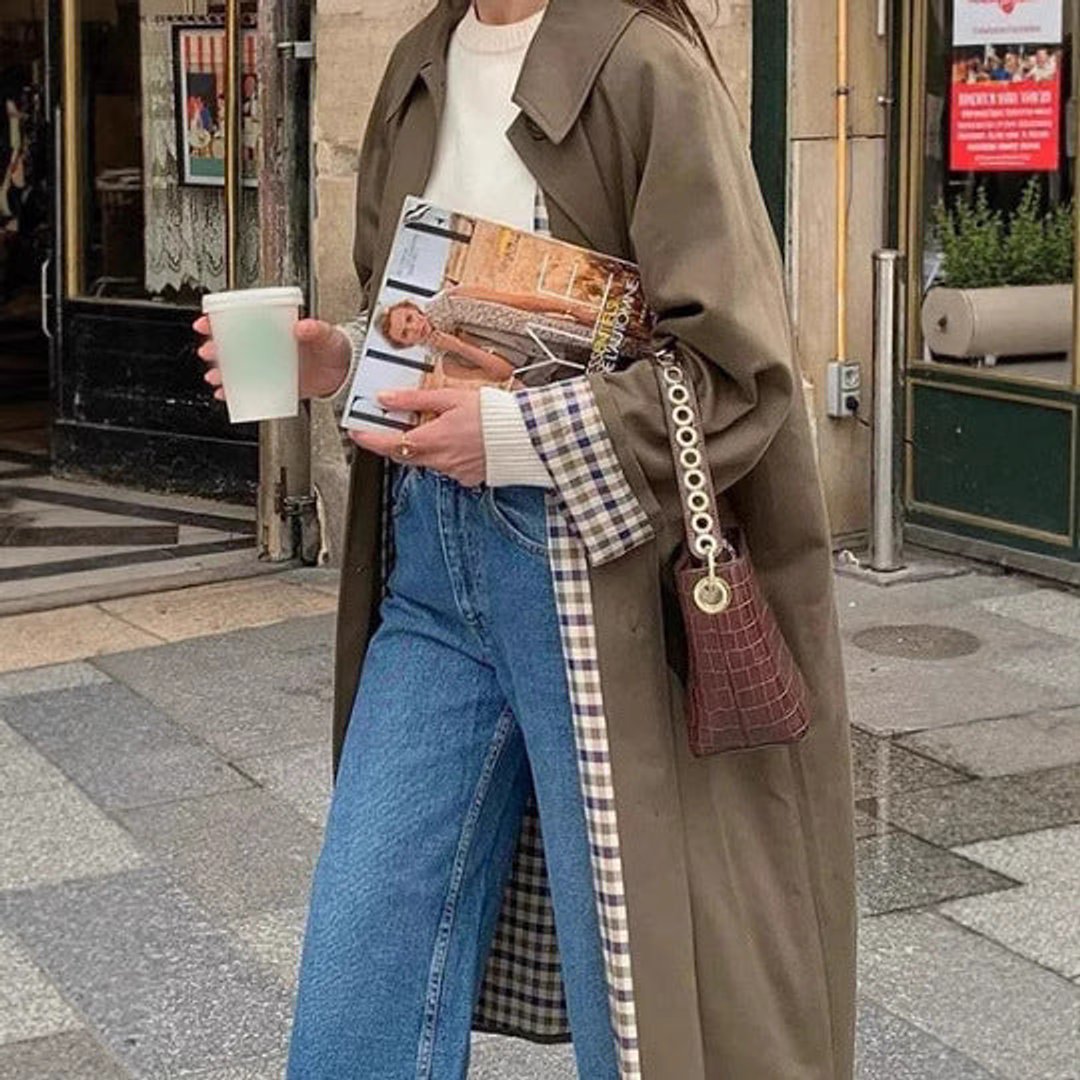Lucia | Raffinierter Oversized langer Trenchcoat