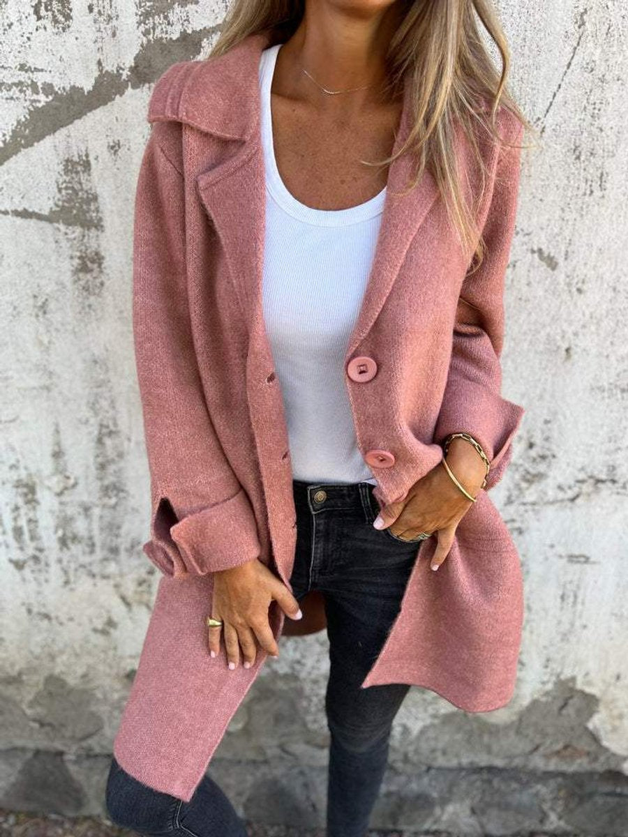 Lucille | Lässiger Langmantel mit Revers