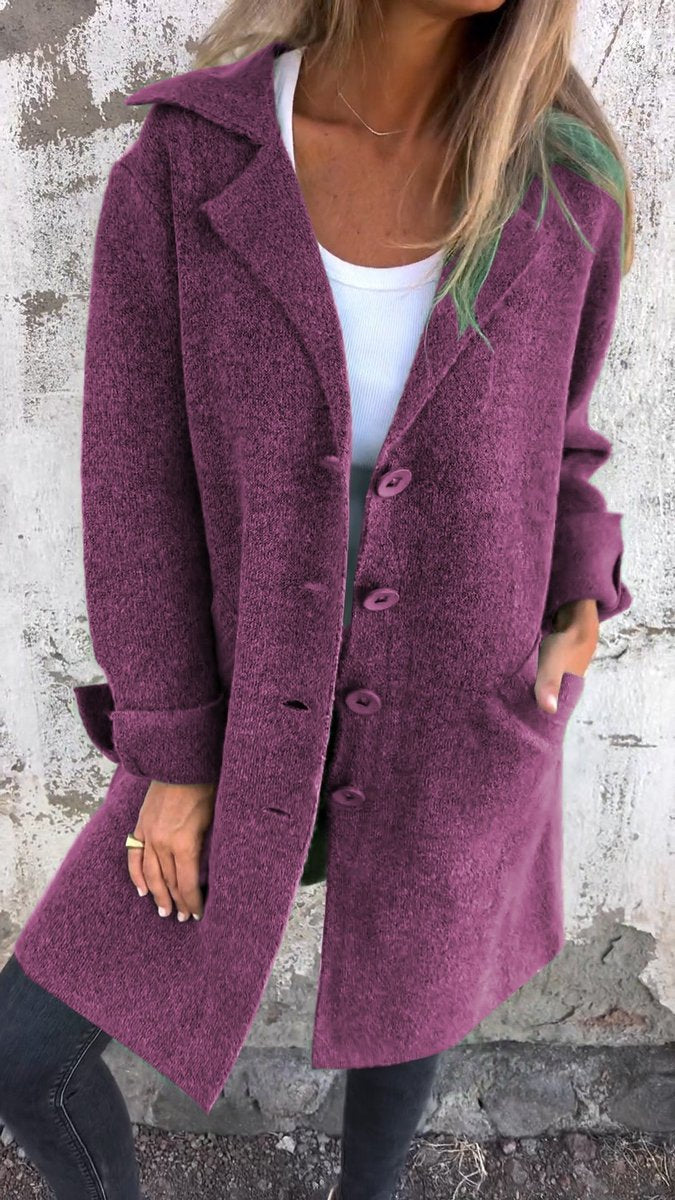 Lucille | Lässiger Langmantel mit Revers